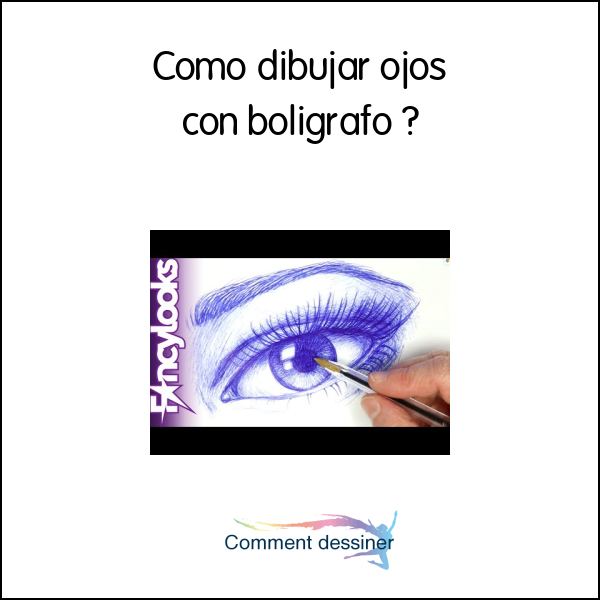 Como dibujar ojos con boligrafo